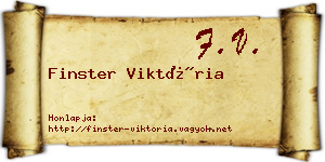 Finster Viktória névjegykártya