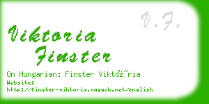 viktoria finster business card